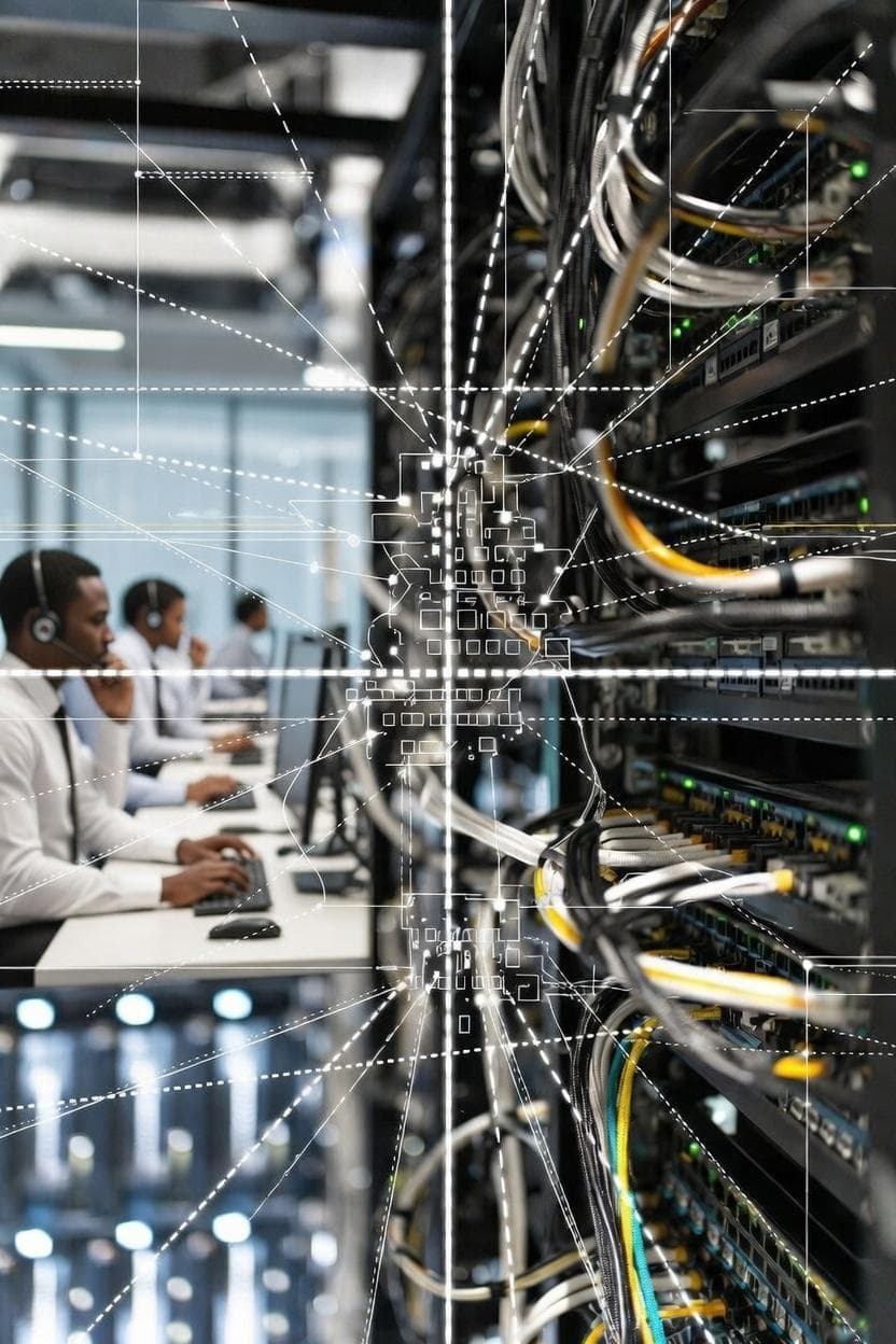 Business consultants reviewing reports