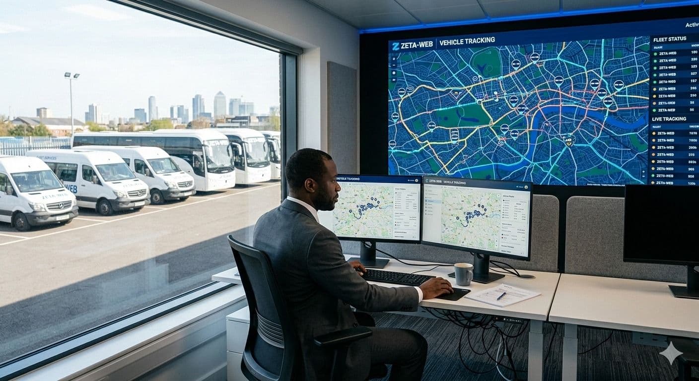 Modern enterprise campus representing managed transportation operations