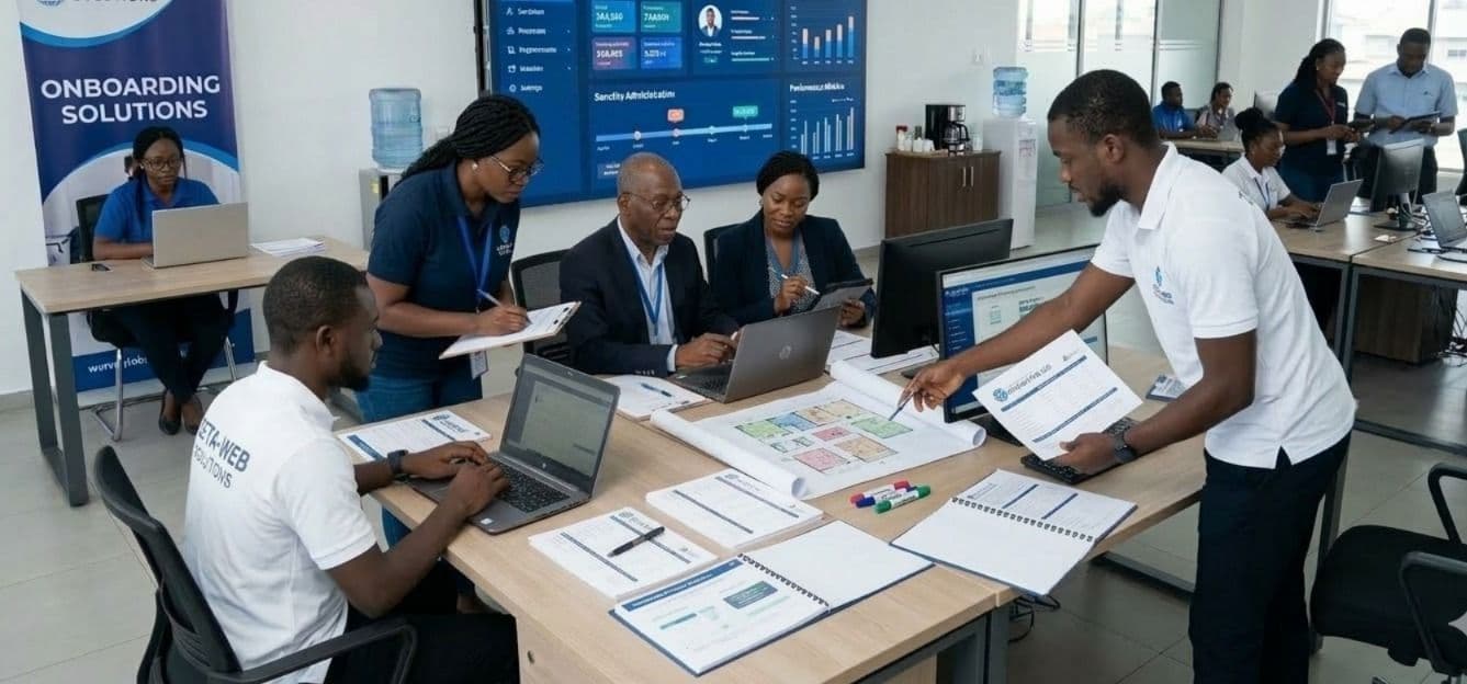 HR team reviewing candidate profiles and resumes